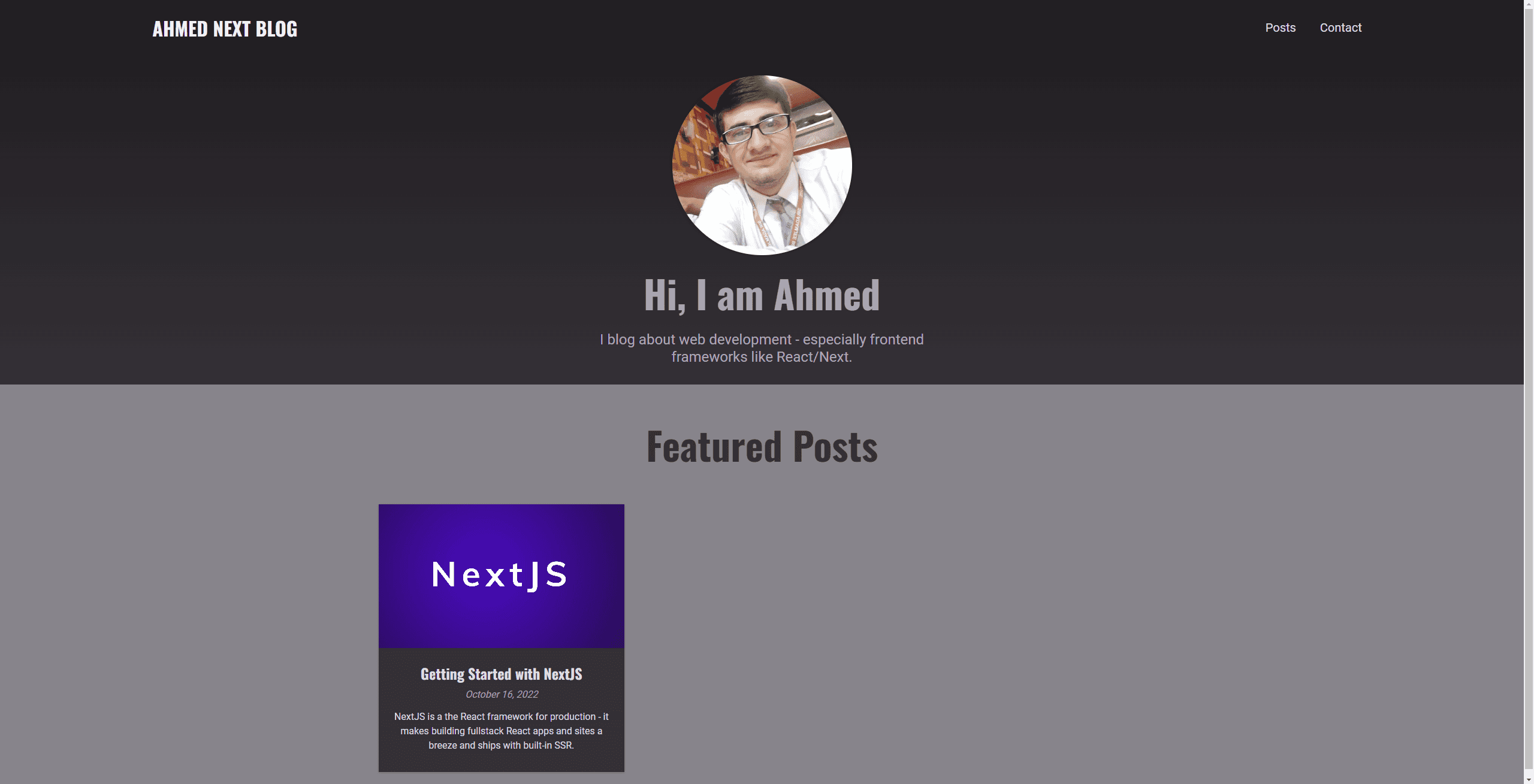 portfolio-Blog Application
